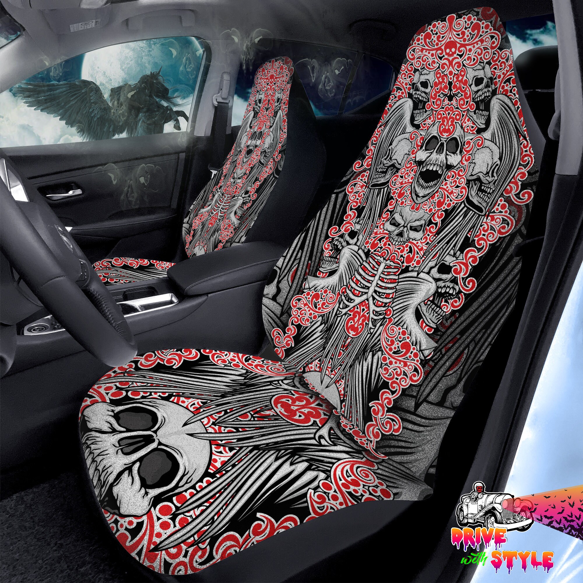 Angel Of Death Car Seat Covers – NeoSkull