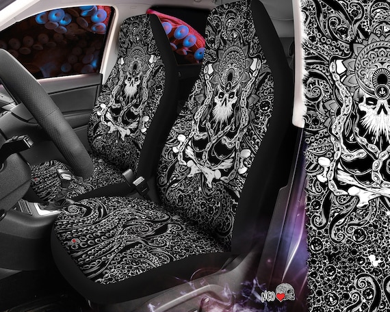 Davy Jones' Car Seats Covers, Cthulhu Car Seats Protector, Gothic Car  Accessories, Bones and Tentacles Deep Sea, Dark Art Goth Car 