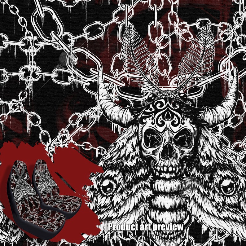 Death Moth Chained Demons Car Seat Covers, Universal Fit Seat ...
