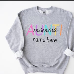 In My Auntie Momma Era, In My Aunt Era T shirt, Mama Sweatshirt,  Mom Sweater, Gift For Mom, Mama Birthday Gift, Gift For New auntie.