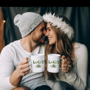 Lucky Girl leppard  print coffee mug , Irish birthday gift, St. Patrick&#39;s Day Gift, gift for Irish, office gift exchange, coffee cup