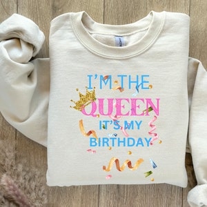 Königin für einen Tag Shirt, Geburtstagsparty Shirt, Freund Geschenk, Geburtstagsgeschenk für Mama, Geburtstag Shirt für Freund. Alles Gute zum Geburtstag Schwester