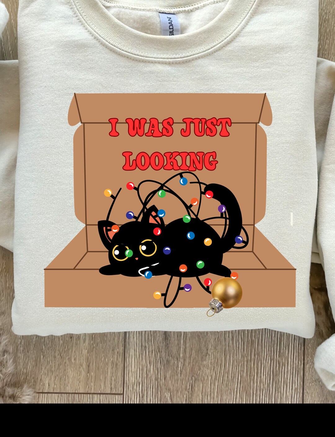 Funny Christmas Shirt Cat Christmas Shirt Christmas Light Etsy