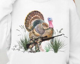 Truthahn Jagd Camo SweatshirtJagd Liebhaber Geschenk