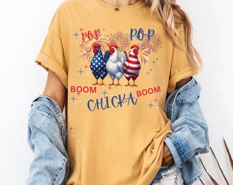 Camiseta de pollo Comfort Colors®, camiseta de pollo para mujer, divertida camiseta de granjero, me encantan los pollos, camiseta de animales, camiseta de pollo para el Día de la Madre, camiseta para amantes de los pollos