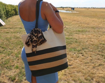 Shopper LEO large beach bag with zipper
