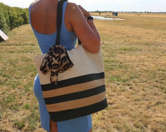 Bolso de playa grande Shopper LEO con cremallera