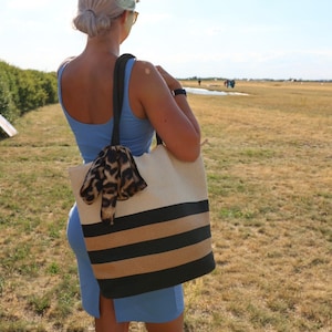 Shopper LEO large beach bag with zipper