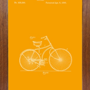 Bike Art Poster Printable|Cycling Art Decor Gifts|Vintage Bicycle Patent Art|Cycling Lover Patent Gift|Bicycle Wall Art Home Decor|Download