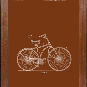 Bicycle Art Patent Print|Cycling Wall Decor Blueprint|Vintage Bicycle Instant Download|Bicycle Tour de France Poster Gift|Cycling Home Decor