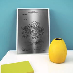 Motorcycle Home Decor Wall Art|Motorbike Patent Art Print|Motorcycle Artwork Poster Print|Motorcycle Blueprint Biker Gift|Moto Gifts For Men