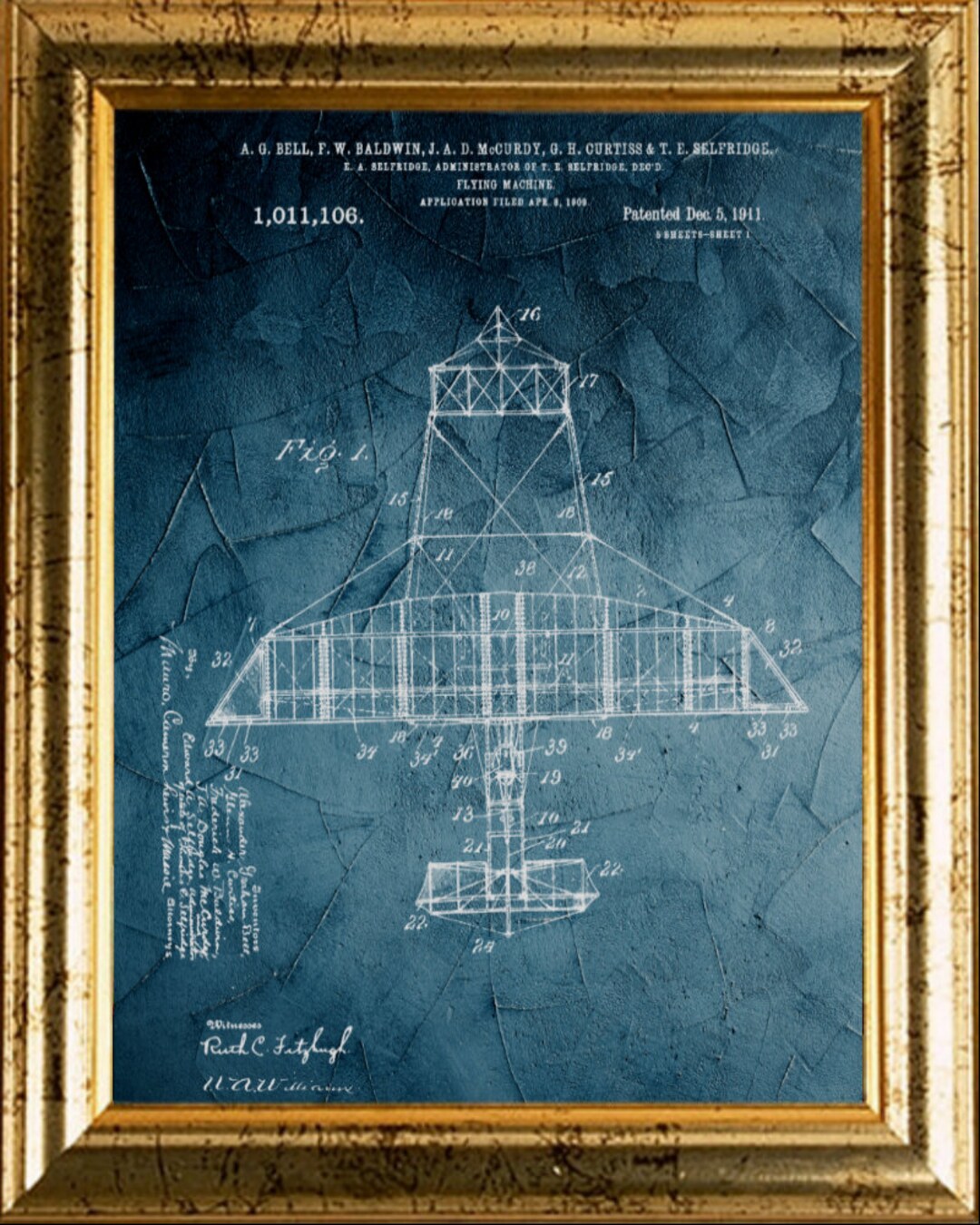Vintage Airplane Poster Patent Print|aviation Wall Art Pilot Gift ...