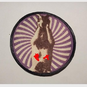 Toppa da cucire a forma di teschio: accessorio per band rock stoner doom