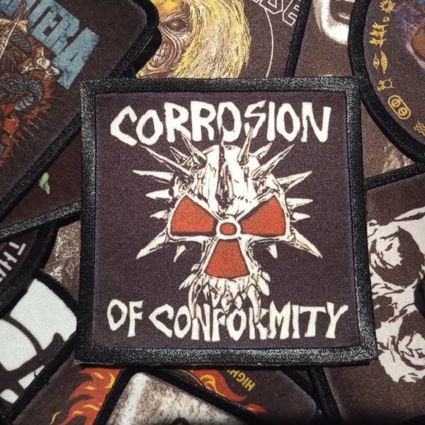 Corrosion of conformity sew on band patch. Rock,metal, accessories jacket down punk