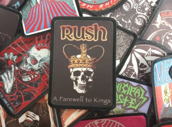 Rush sew on patch band rock prog vintage design style tour merch jacket accessories