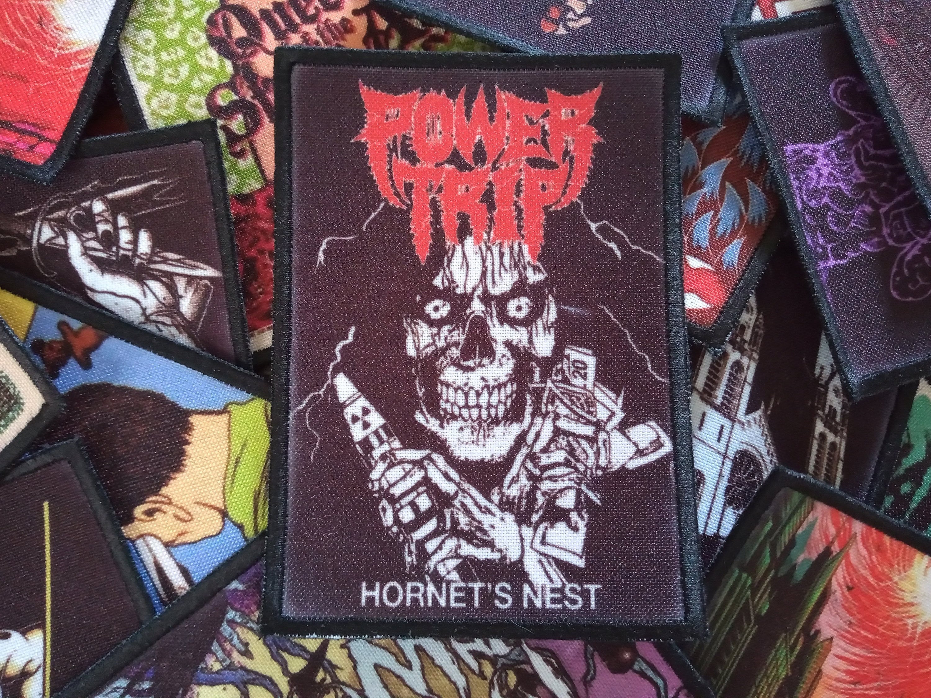 Power trip sew on patch. Band,stoner,doom,rock,metal thrash death skater acid