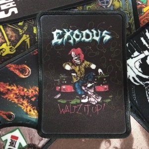 Exodus sew on patch band rock metal merch jacket accessories thrash