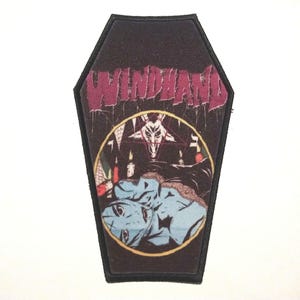 Windhand Band Patch: Coffin Sew-On Applique