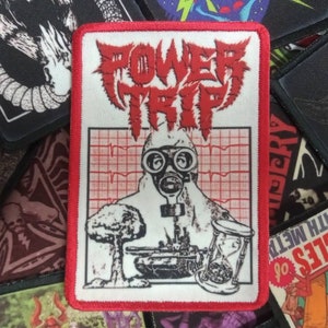 Power trip sew on patch. Band,stoner,doom,rock,desert, jacket, accessories thrash metal skater