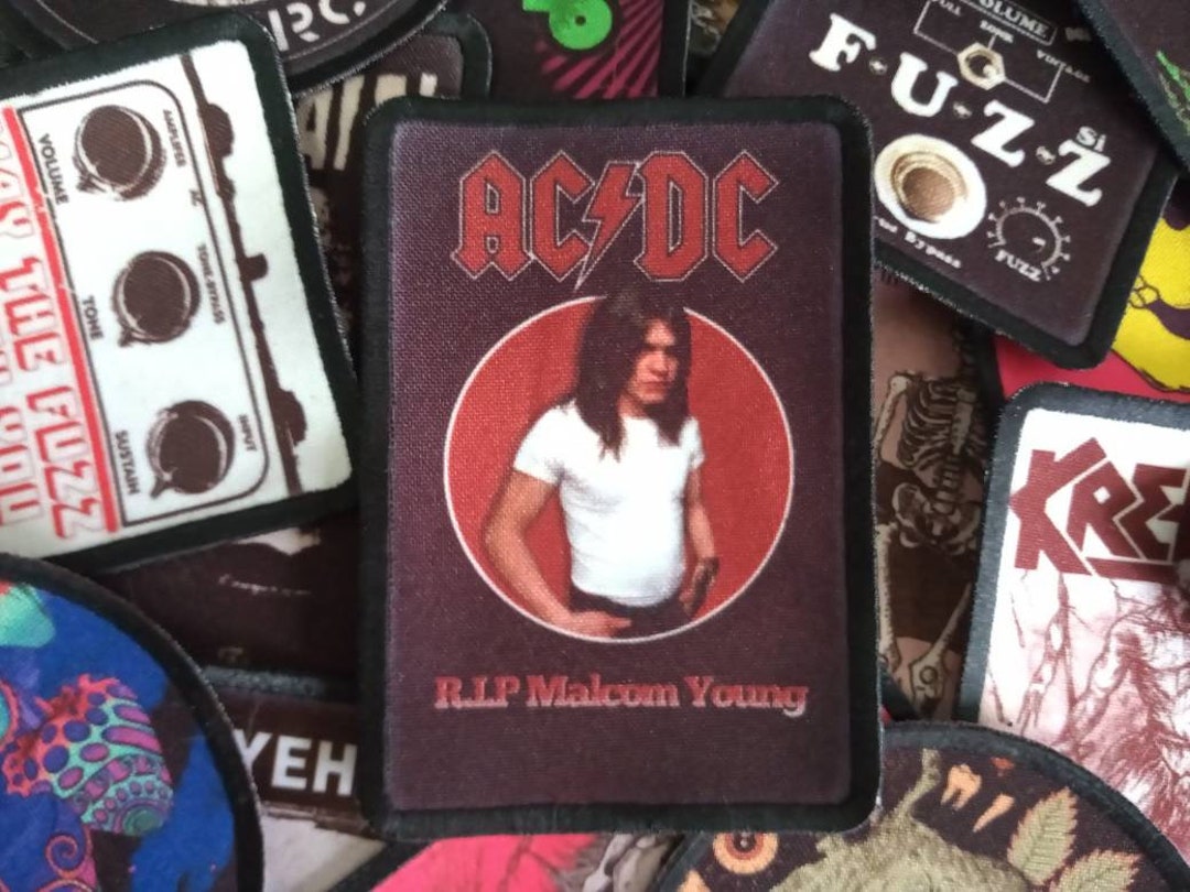 Malcolm Young Acdc Sew on Band Patch. Rock,metal, Accessories Jacket ...