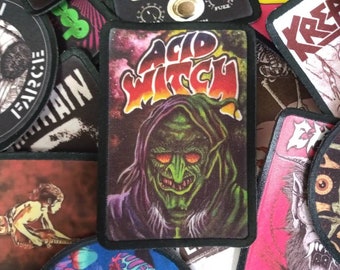 Patch à coudre sorcière acide. Groupe, stoner, doom, rock, désert, veste, accessoires, assistant du sommeil, patineur