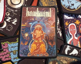 Hawkwind sew on patch. Band,rock,metal punk Lemmy prog psychedelic accessories