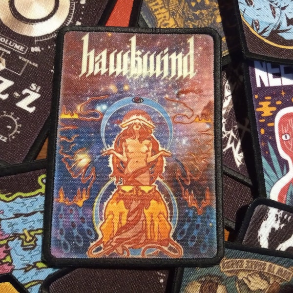 Hawkwind sew on patch. Band,rock,metal punk Lemmy prog psychedelic accessories