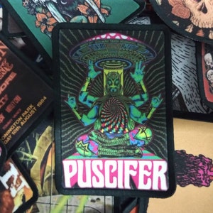 Puscifer sew on band patch. rock,metal,merch, jacket, accessories