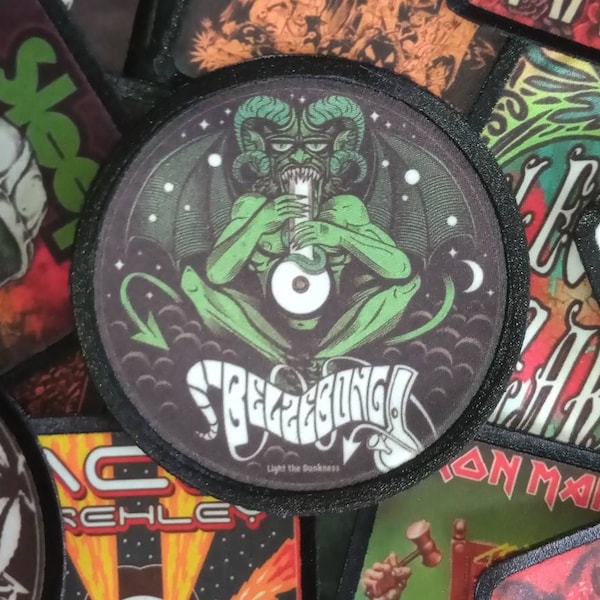 BELZEBONG sew on patch. Stoner,desert,doom,drone,rock, jacket accessories