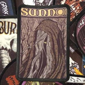 Sunn o ))) sew on patch. Band,stoner,doom,rock,desert, jacket, accessories sleep wizard skater acid skull