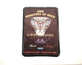 Saxon Rock Band Embroidered Patch – Iron On / Sew On For Jackets & Vests