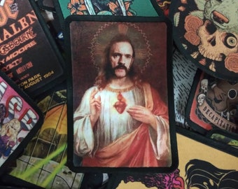Lemmy god sew on patch. Band rock Jesus Christmas metal rock
