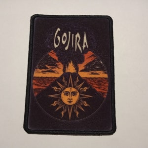 Gojira sew on patch band rock metal merch jacket accessories