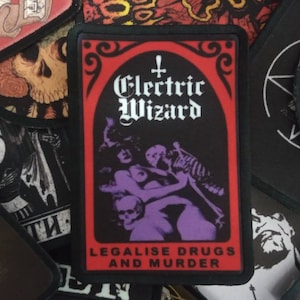 Parche para coser de Electric Wizard: Merchandising de la banda Stoner Doom