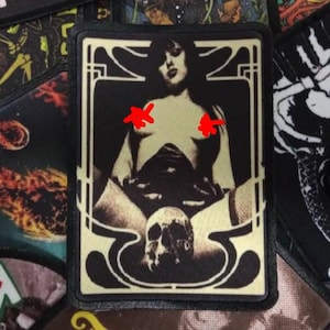 Stoner Doom Witch Sew On Patch: Rock Band Jacket Accessory