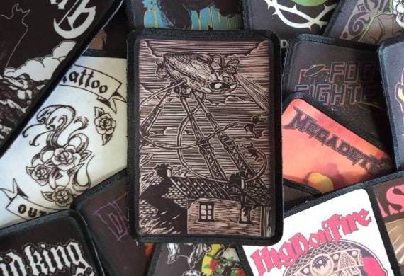 War Of The World S Sew On Patch Band Rock Stoner Desert Etsy