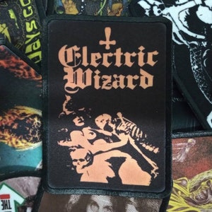 Parche para coser de Electric Wizard: accesorio para chaqueta de banda de rock