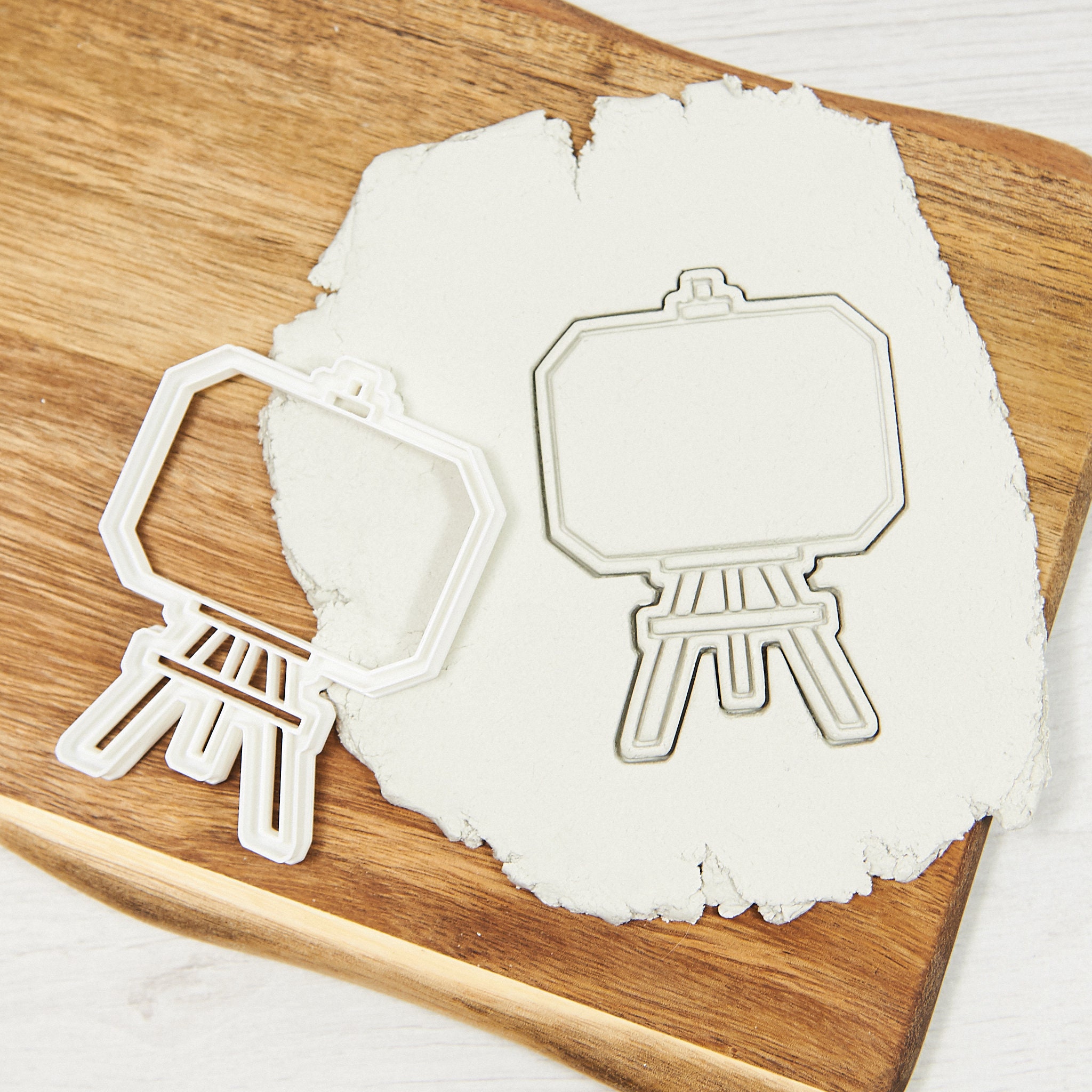 Art Easel Cookie Cutter Clay Stamp Cutter Easel Sign Etsy