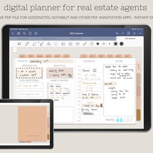 Immobilien Planer Undatiert | Digitaler Planer für Makler | Makler Planer | BITTE BESCHREIBUNG LESEN