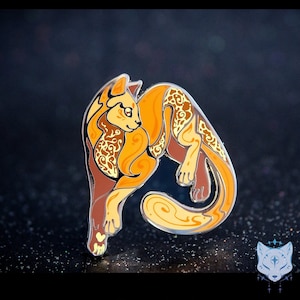 Venus Un-Clouded Cat Planet Pin -  45mm / 1.77&quot; Space Cat enamel pin