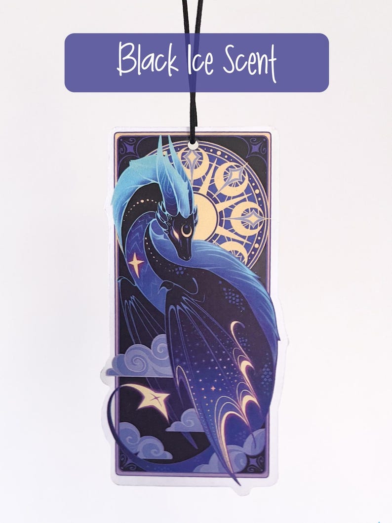 Deodorante per ambienti Moon Dragon - Doppia faccia - Profumo Black Ice immagine 4