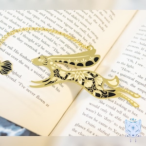 Floral Rabbit Metal Bookmark - 3.75 inch Metal Bookmark, Book Accessories, Book Lovers Gift