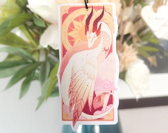 Sun Dragon Air Freshener - Double Sided - Honey Peach Scent