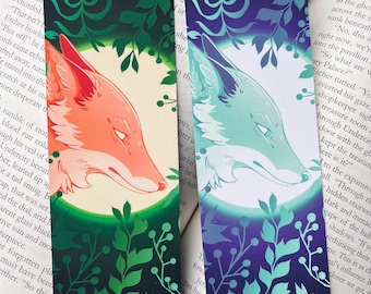 Forest Fox Paper Bookmarks