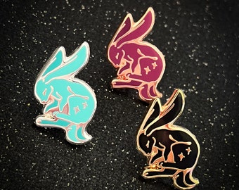 MilkyWay Rabbit Mini Pins  -  0.75" Mini Space pins