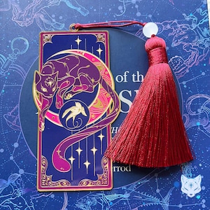 North Star Cat Bookmark | Red