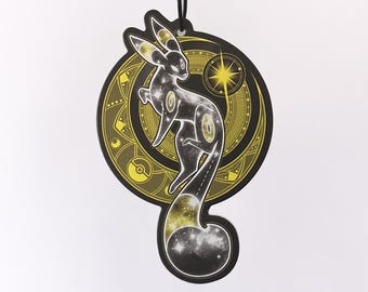 Dark Fox Air Freshener - Double Sided - Moonflower Scent
