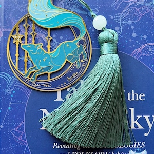 Marcapáginas Circle Moon Fox / Verde azulado