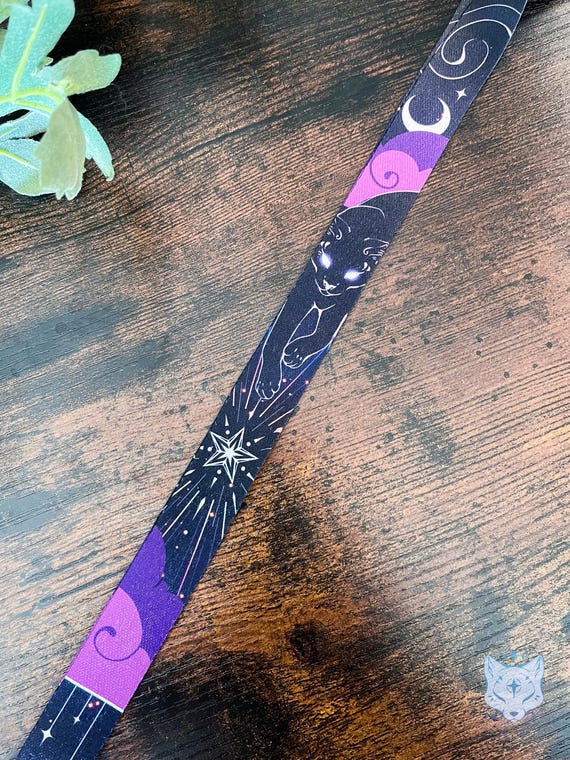 Lunar Cat Recycled Plastic Lanyard | rPET Lanyard | breakaway clasp