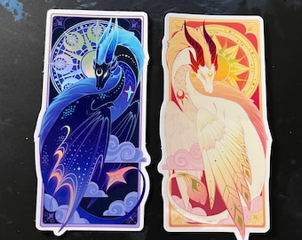 Dragon Holographic Stickers | 10cm tall